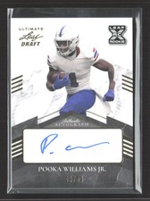2021 Leaf Ultimate Draft Pooka Williams Jr. #BA-PWJ RC 49/60 Auto