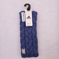 Adidas Women  s Knit Headband Aeroready Wonder Steel Blue OSFA NWT