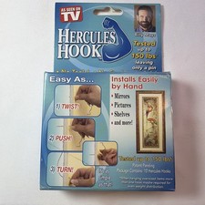 Hercules Hooks Wall Picture Hangers As Seen on TV New Sealed Heavy Duty NEW