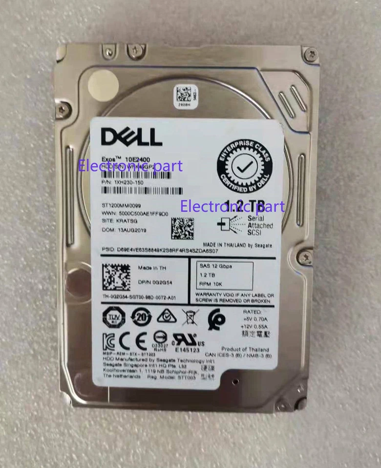 DELL G2G54 ST1200MM0099 1.2TB 12Gb/s 2.5" 10K Enterprise Hard Drive - Image 2 of 2