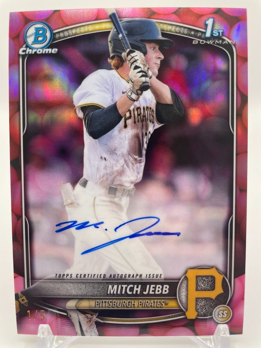 2025 Bowman Mitch Jebb 1st Chrome Snack Pack Bubble Gum Refractor