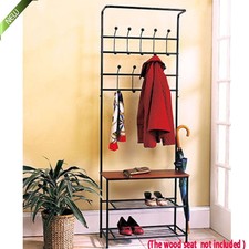Shoe Rack Storage Bench Cubby Rustic Solid Wood White Entryway Hall Entryway Storage Bench Coat Rack Black Metal Wood Seat Shelf Hall Tree Rustic Hm