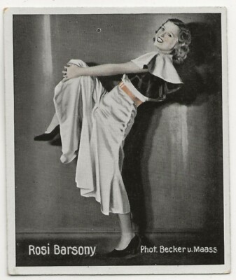 74/254 SAMMELBILD ROSI BARSONY UNGARISCHE TÄNZERIN Phot. BECKER UND MAASS