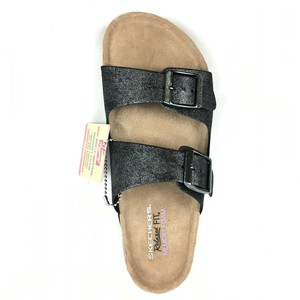 skechers fuzzy slides