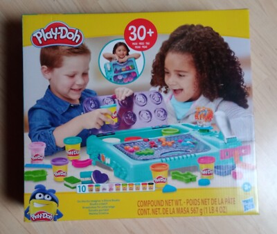 Play-Doh Kreativbox Knete Koffer mit 10 Knetdosen und mehr als 30 Knetwerkzeugen