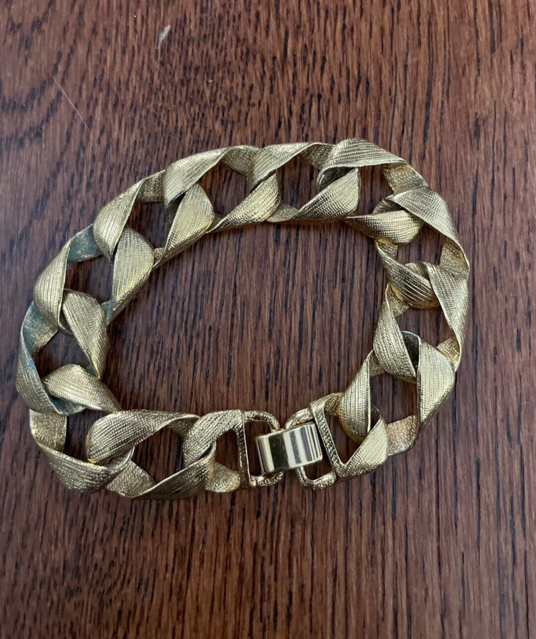 Vintage Kenneth Jay Lane KJL Textured Gold Chain … - image 14