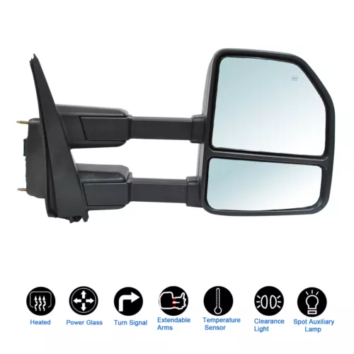 Tow Mirror For 2017-2020 Ford F250-F550 Super Duty Power Heated Passenger Side