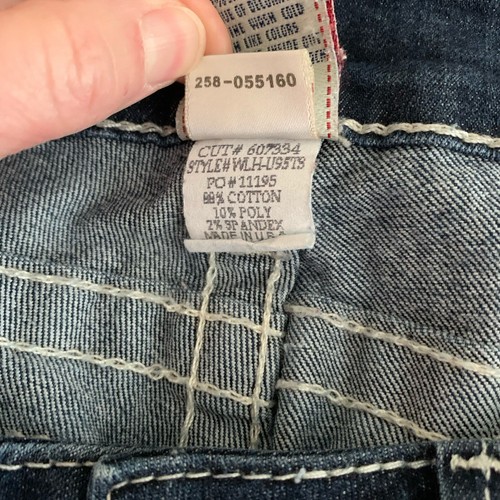 Jeans donna True Religion dritto taglia 29 blu cuciture interne 32 - Foto 11 di 11