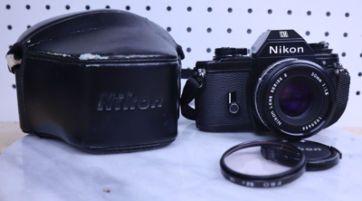 Nice Vintage Nikon EM 35mm Film Camera W/ Series E 50mm 1:1.8 Lens