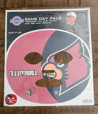 LOUISVILLE CARDINALS NCAA GAME DAY TEMPORARY FACE TATTOO
