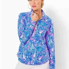NWT LILLY PULITZER SKIPPER LUXLETIC POPOVER T...