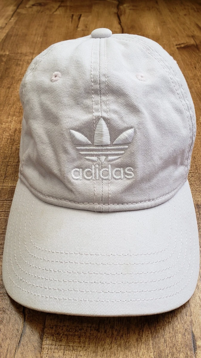 ADIDAS Originals Hat Unisex One Size Tan White Adjustable Strap