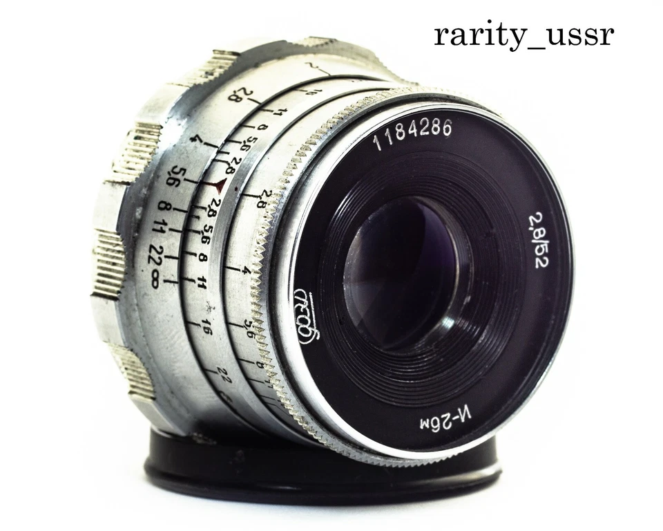 INDUSTAR - 26m  Soviet Lens 52mm f/2.8 copy Leica  mount m39  Zorki FED RF - Image 3 of 4