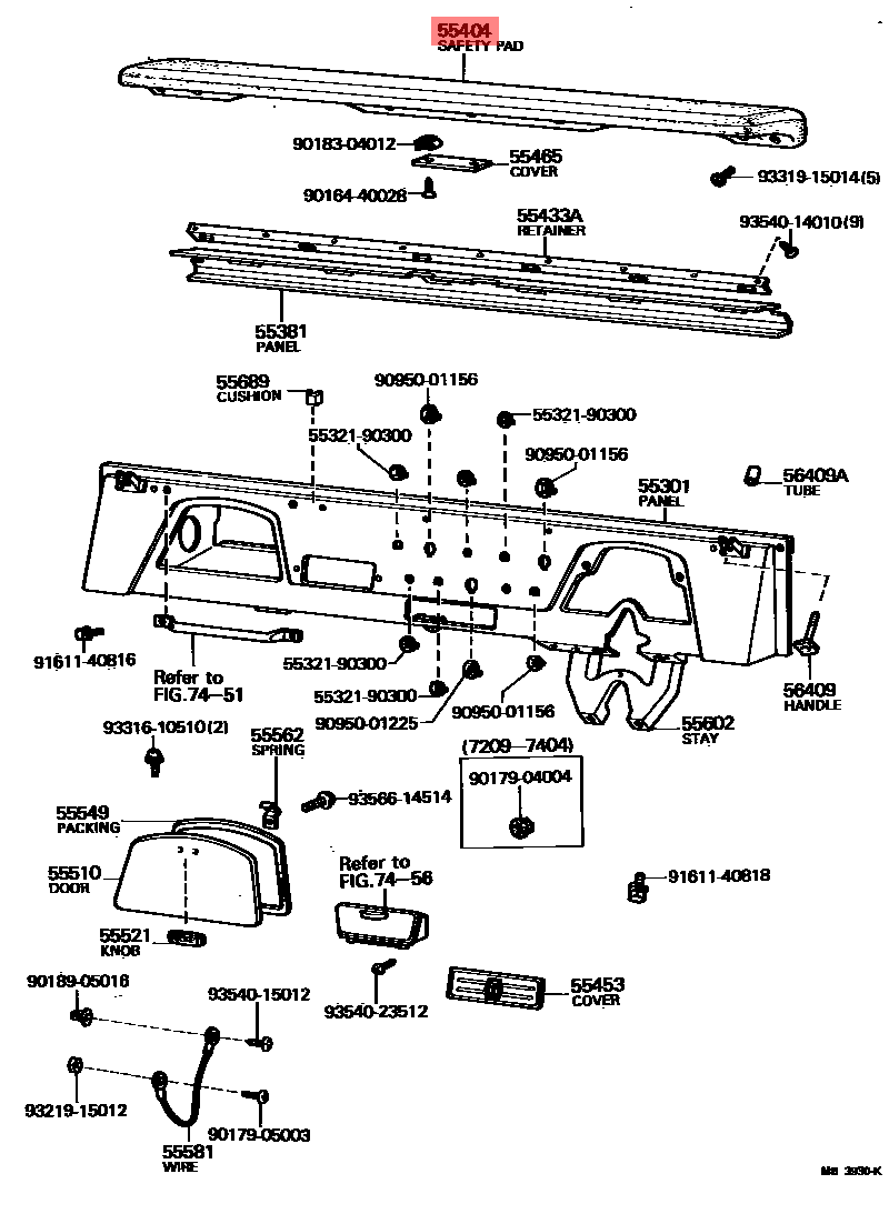 きょうページ Toyota Land Cruiser FJ40 FJ43 FJ45 BJ40 Dashboard Panel | 55404