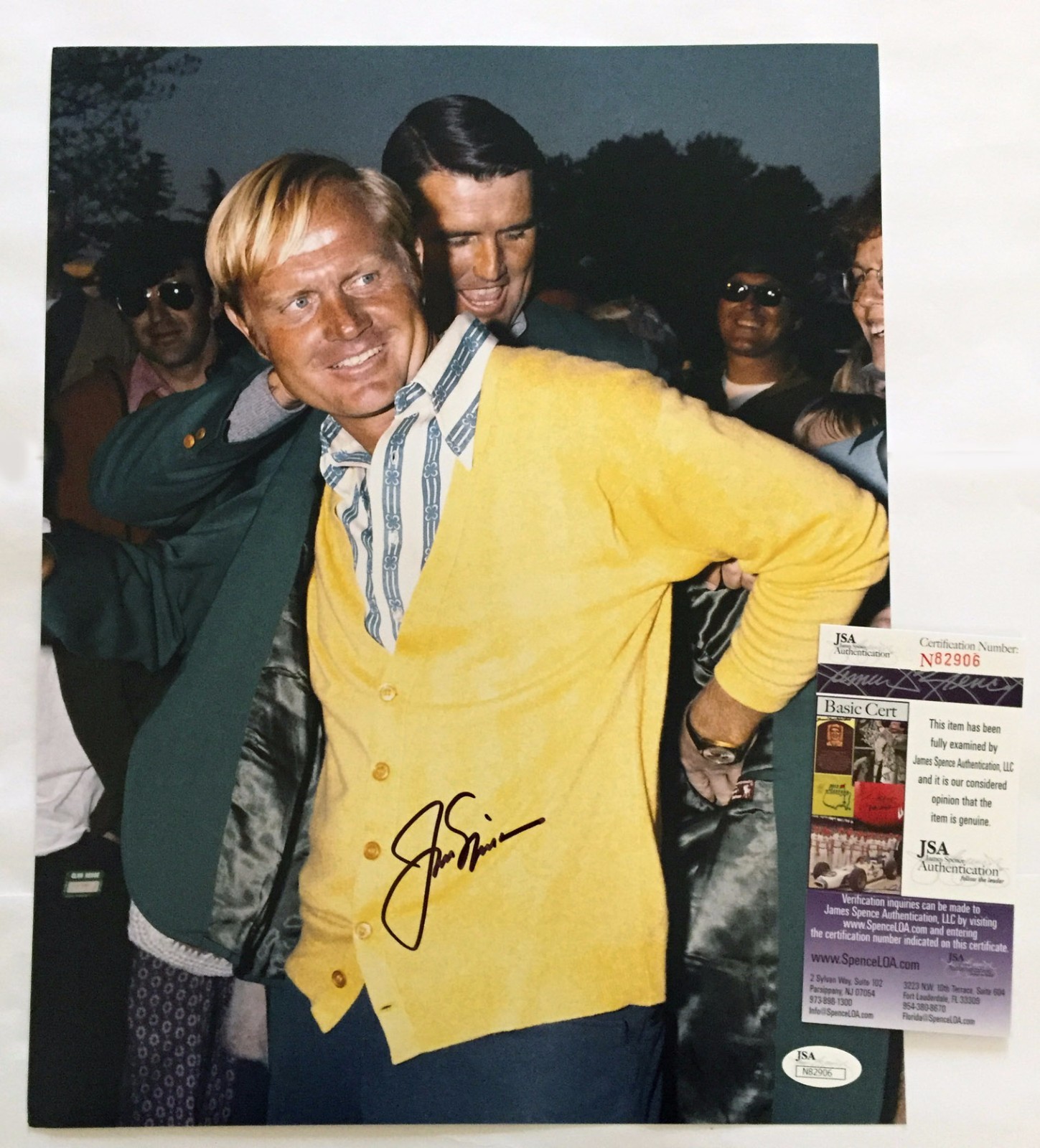 Jack Nicklaus Autographed Signed 11x14 Masters Golf Photo Poster JSA COA Auto 