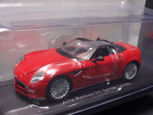 Alfa Romeo 8C Spider 2008 Red 1/43 Scale Box Mini Car Display Diecast Vol 283 - Picture 1 of 13