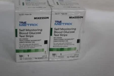 McKesson TRUE METRIX Self Monitoring Blood Glucose Test Strips 4 Boxes - New