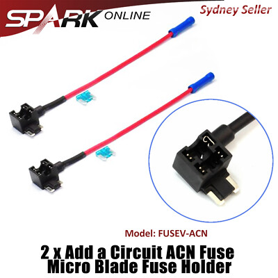 CT Add a Circuit ACN Fuse Tap Micro Mini Blade Fuse Holder Adapter 5A 10A 15A