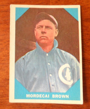 1960 FLEER BASEBALL #19 MORDECAI BROWN VG/EX A-1331