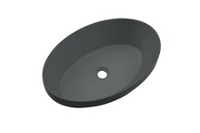 Modern Cement Concret oval basin 580*380 matte black pink green grey white