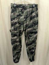 Green Camo Twill Joggers Women's SIZE SMALL 4-6