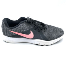 Womens 7 Nike Flex Trainer 8 Running Shoes Gray 924339-006 Lace Up Low Top