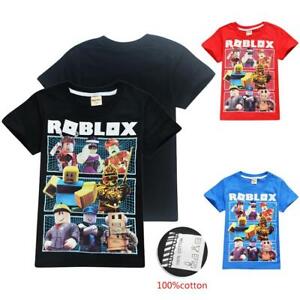 Roblox Kids T Shirt Unisex Girls Boys Short Sleeved Clothes Tee Top Size 3 10 Ebay - mexican roblox outfits for girls