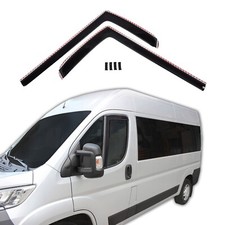Windabweiser GP Regenabweiser Für Fiat Ducato Ab 2006 2-Tlg Set Schwarz