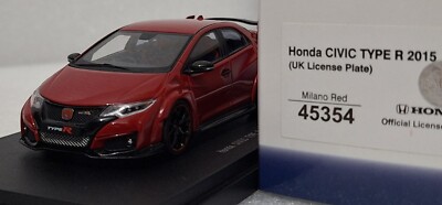 Honda Civic Type R (FK2) 2015 Red 1:43 EBBRO 45354 Diecast Model