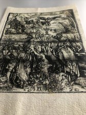 Antico Manoscritto Illustrato Apocalisse Angeli E Demoni Epoca 1700