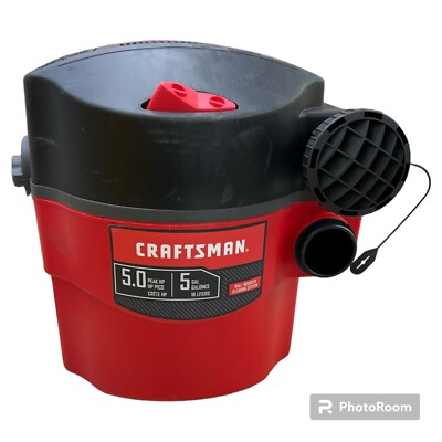 #ad CRAFTSMAN CMXEVBE17925 5 Gallon 5.0 Peak HP Wet Dry Wall Vac Wall Mounted Shop $99.00