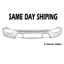 For 2021-2023 Ford F-150 King Ranch Chrome Front Bumper Face Bar With 6 Holes