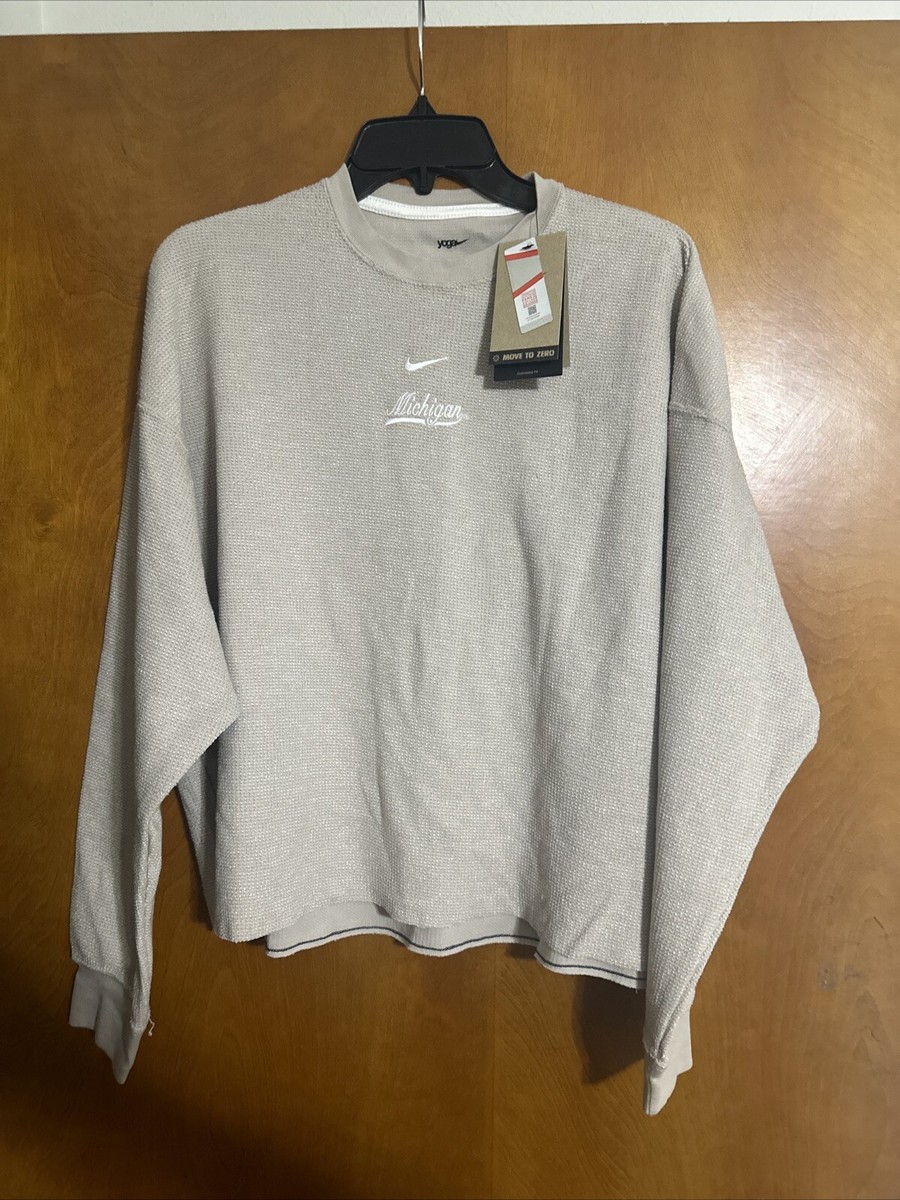 Nike Women's Yoga Michigan Swoosh DR3906-236 Size M Oversized Fit