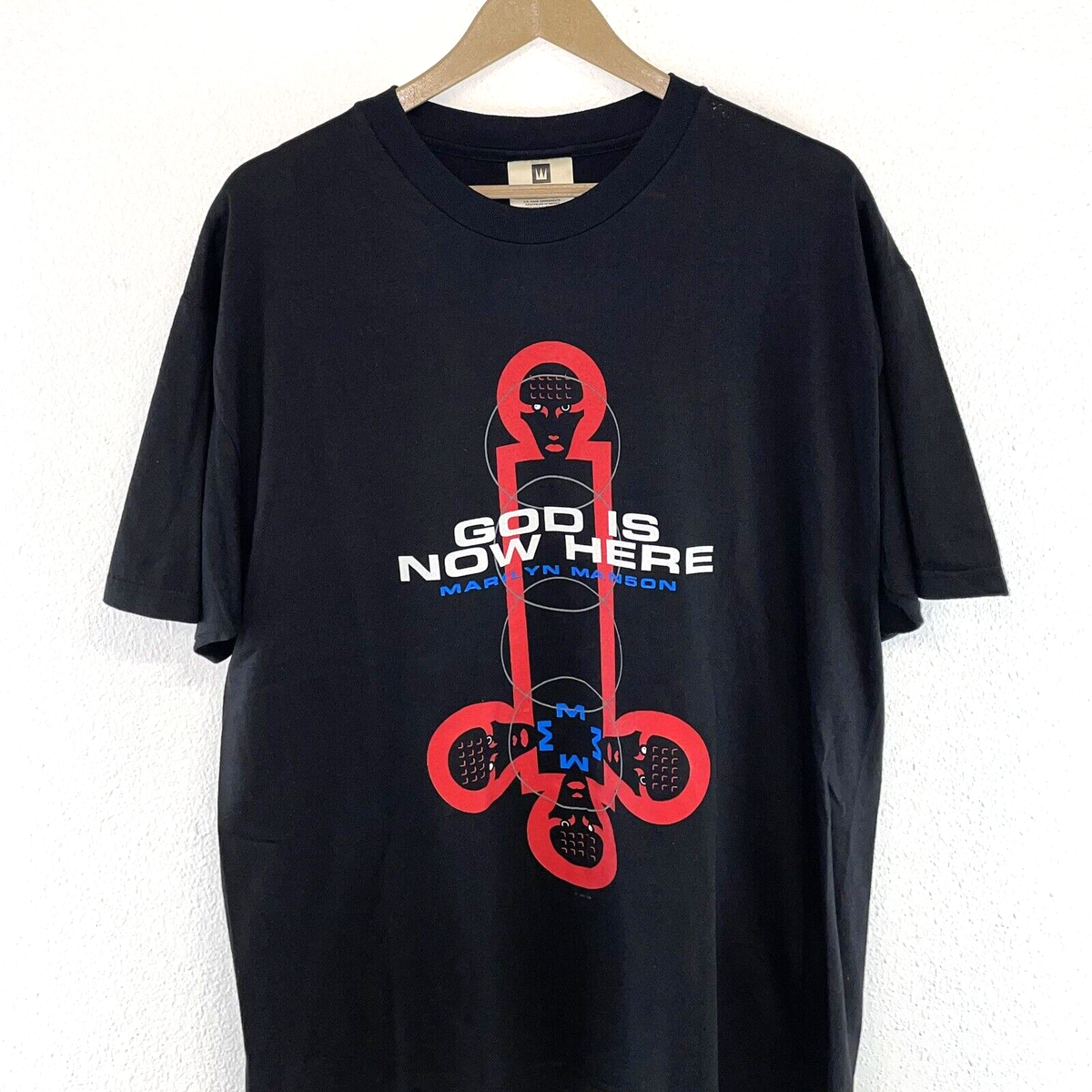 MARILYN MANSON Tシャツ GOD IS IN THE TV Vintage 1998 Marilyn Manson God Is In The TV T-Shirt – Mills