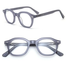 Retro Acetate Spring Hinges Eyeglasses Frames Square Glasses Mens Women Clear
