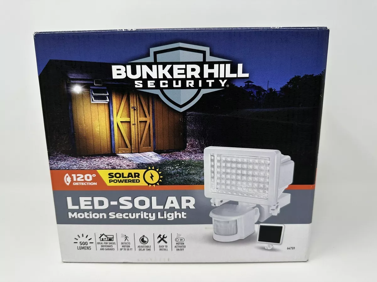 Bunker hill 500 lumen led solar security light deals