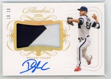 2020 Panini Flawless Gold Rookie Patch Auto #H-DC Dylan Cease #10/10
