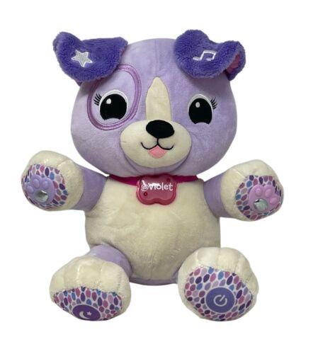 Leap Frog-My Pal Violet-Smarty Paws-Interactive 13" Plush Puppy Dog-Tested Works
