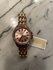 Michael Kors Mini Pilot Pave Quartz Gold Dial watch