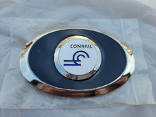 VINTAGE Conrail Railroad Branded Belt Buckle NEW Black Enamel