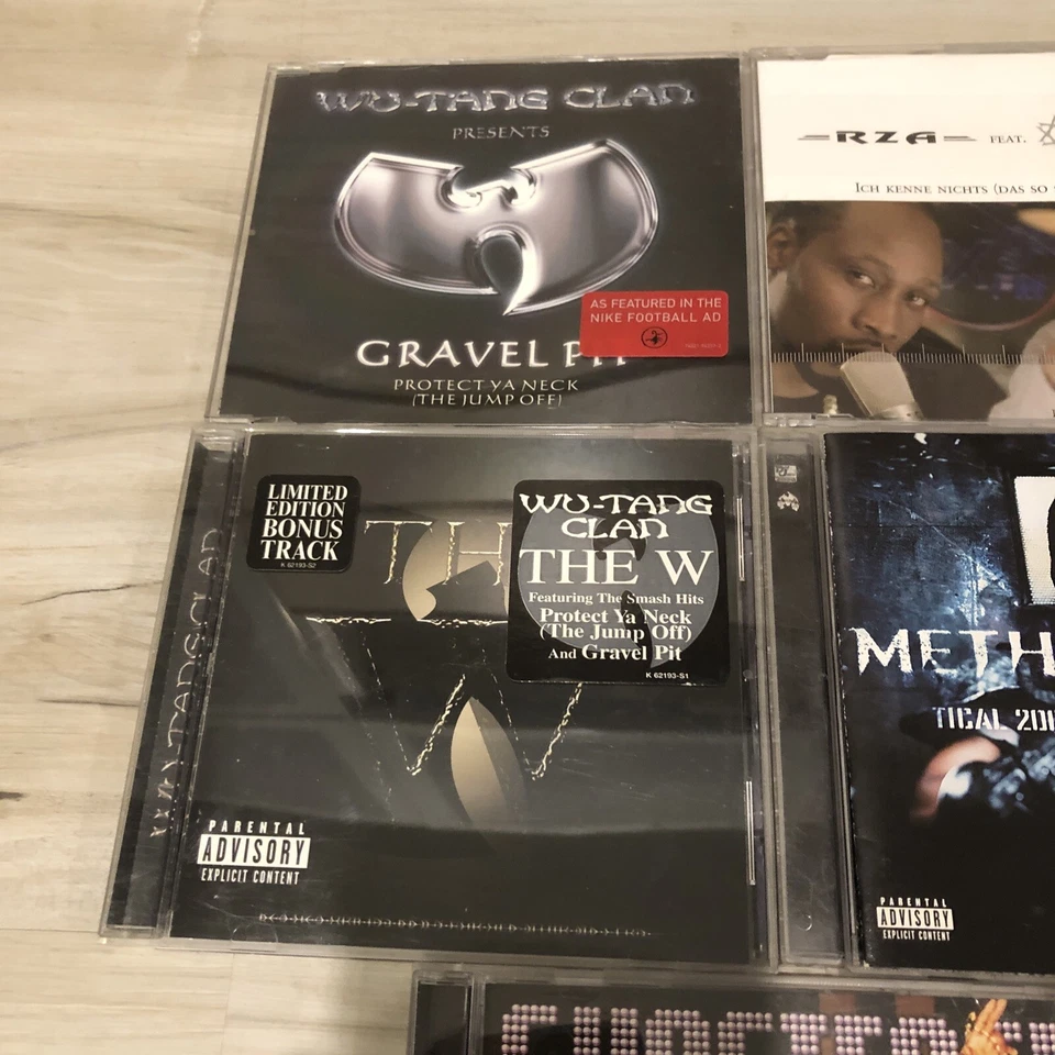 Wu-Tang Clan CD Lot - Gravel Pit RZA Import Singles The W Method Man Ghostface - Image 2 of 4