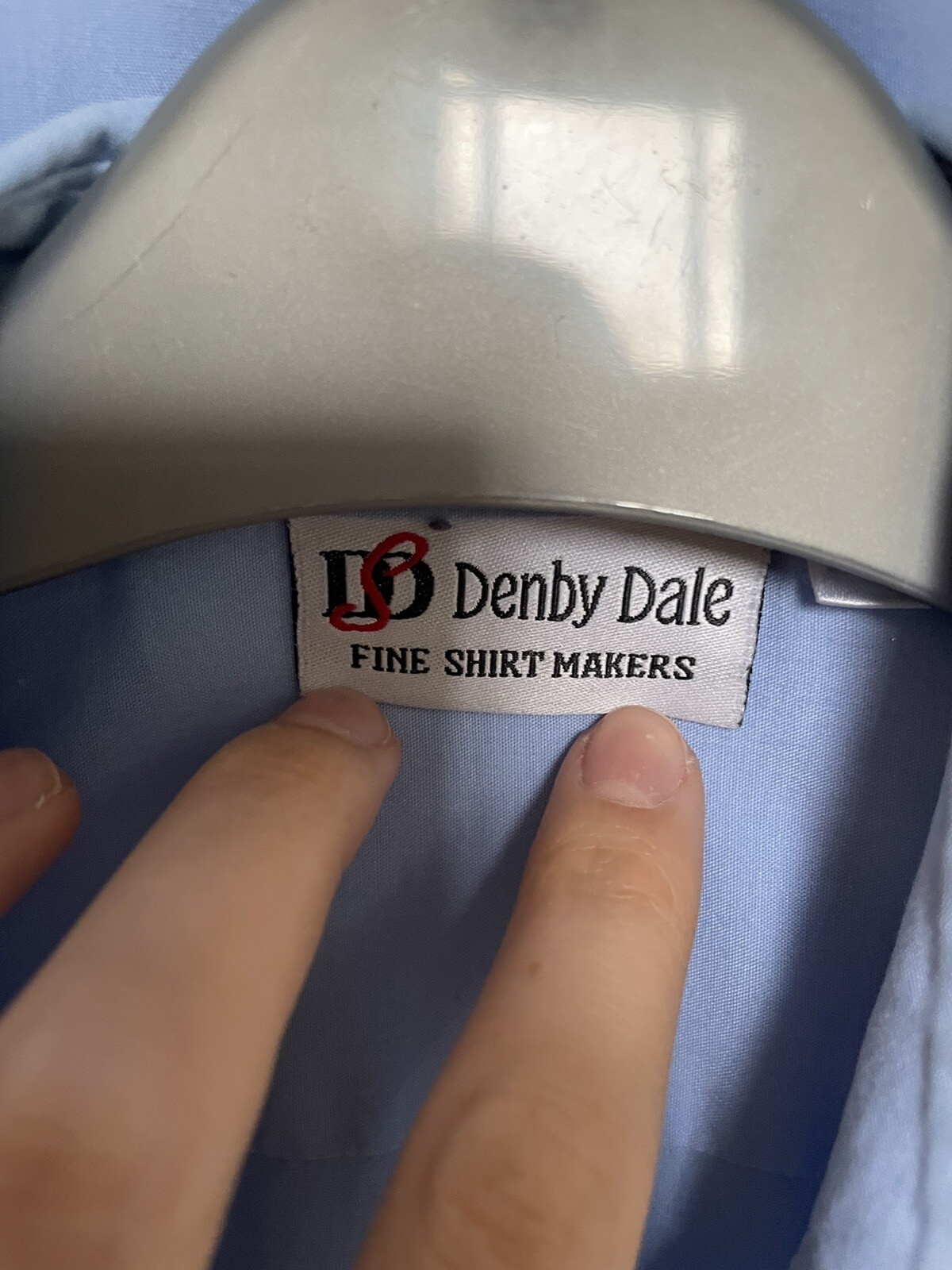 4 Blue Collared Work/school Shirts Size 15.5 image 5