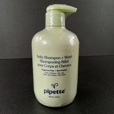 Pipette Baby Shampoo  Wash 12 FL oz Fragrance Free Brand New in Sealed Package