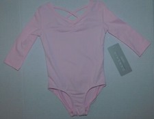Dance Ballet Pink Leotard XXS XL Danskin Sleeves to Elbow