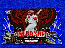 Jordan Walker 2023 Donruss Unleashed Blue Rookie Holofoil /249 Clean MINT #U5 🐦