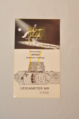 Leitz Leicameter MR Sales Brochure, Original, Not a Copy! c1964