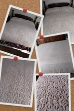 Copriletto Matrimoniale all'Uncinetto realizzato a mano, bellissimo, raro. 