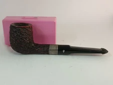 VINTAGE ESTATE SMOKING PIPE PETERSON'S DONEGAL ROCKY IRELAND W/ SILVER RING