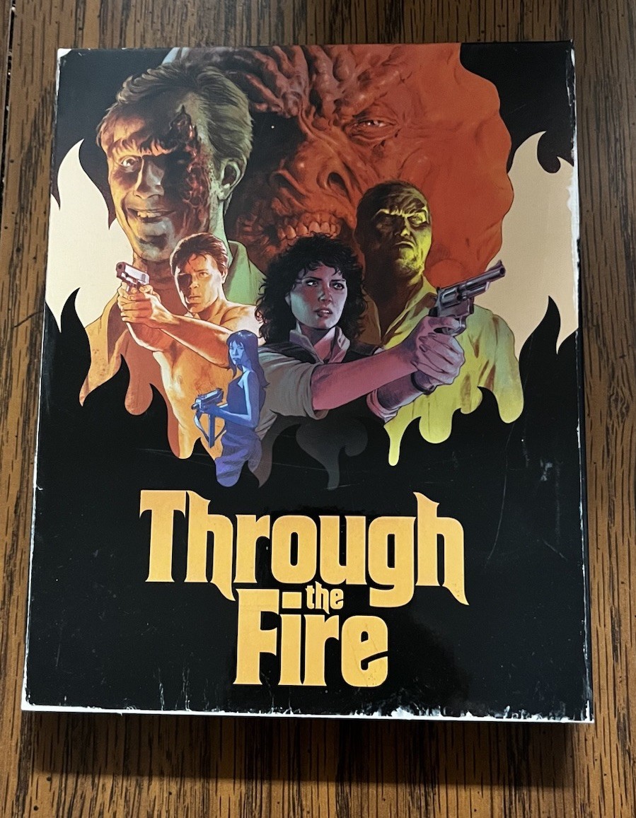 Through the Fire Blu-ray Vinegar Syndrome Horror w/Slipcover Brand New Sealed