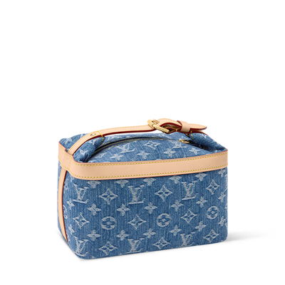 NEW Louis Vuitton Monogram Cruiser Toiletry Hand Bag Blue M27945